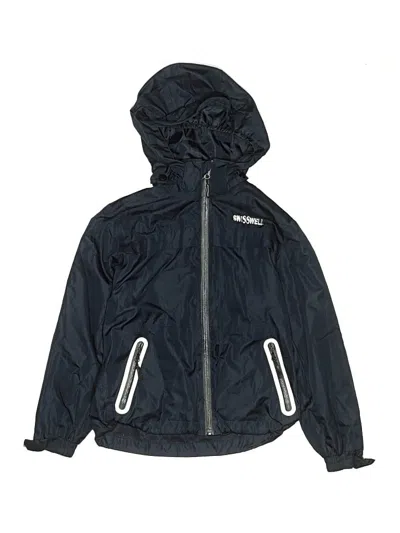 Pre-owned Assorted Brands Kids' Windbreaker Jacket In Blue