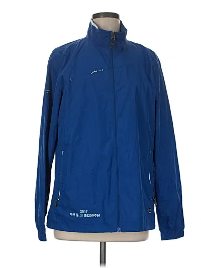 Pre-owned Assorted Brands Windbreaker Jacket In Blue