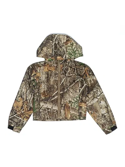 Pre-owned Assorted Brands Kids' Windbreaker Jacket In Brown
