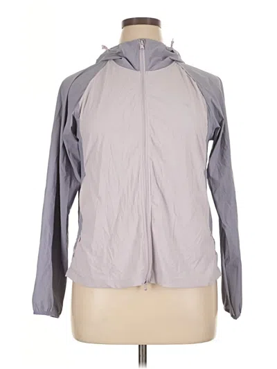 Pre-owned Assorted Brands Windbreaker Jacket In Gray