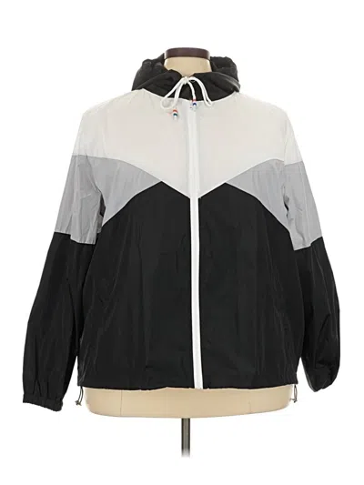 Pre-owned Assorted Brands Windbreaker Jacket In Gray