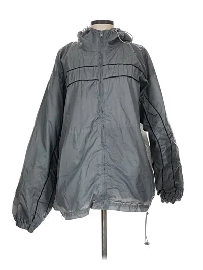 Pre-owned Assorted Brands Windbreaker Jacket In Gray