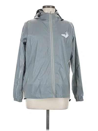 Pre-owned Assorted Brands Windbreaker Jacket In Gray