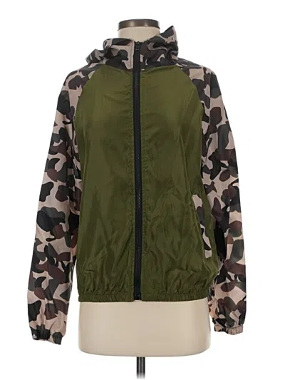 Pre-owned Assorted Brands Windbreaker Jacket In Green