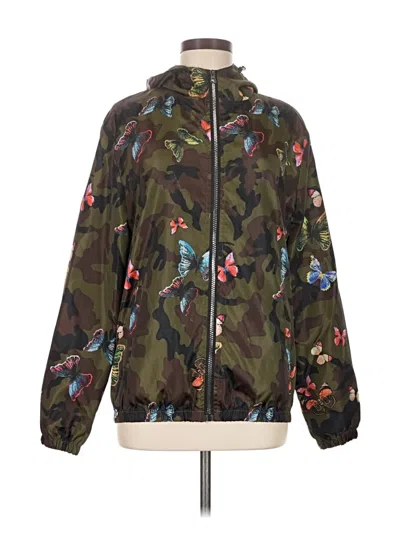 Pre-owned Assorted Brands Windbreaker Jacket In Green