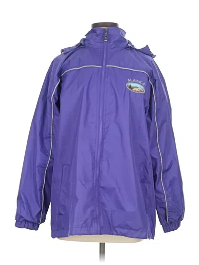 Pre-owned Assorted Brands Windbreaker Jacket In Purple