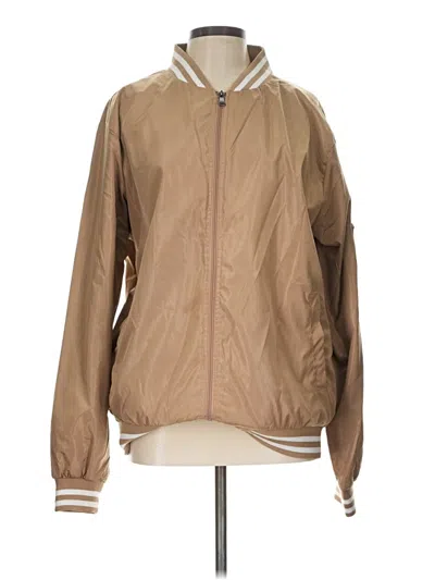Pre-owned Assorted Brands Windbreaker Jacket In Tan