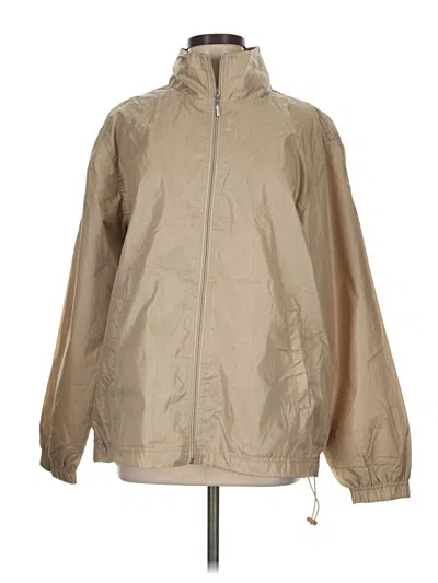Pre-owned Assorted Brands Windbreaker Jacket In Tan