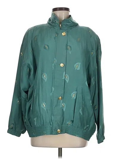 Pre-owned Assorted Brands Windbreaker Jacket In Teal