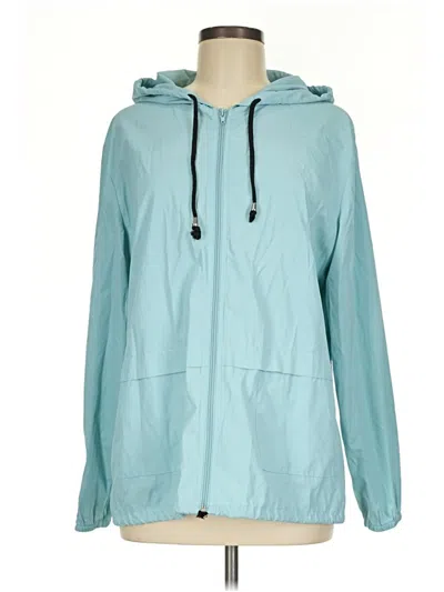 Pre-owned Assorted Brands Windbreaker Jacket In Teal