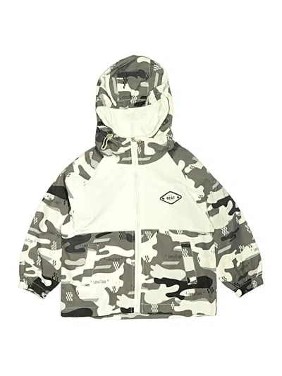 Pre-owned Assorted Brands Kids' Windbreaker Jacket In White
