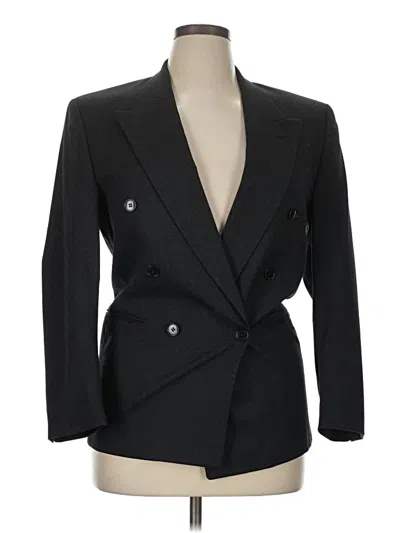 Pre-owned Assorted Brands Wool Blazer Jacket In Black
