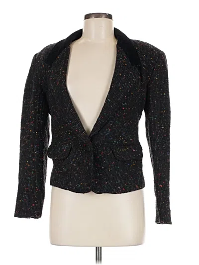 Pre-owned Assorted Brands Wool Blazer Jacket In Black