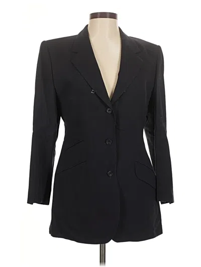 Pre-owned Assorted Brands Wool Blazer Jacket In Blue