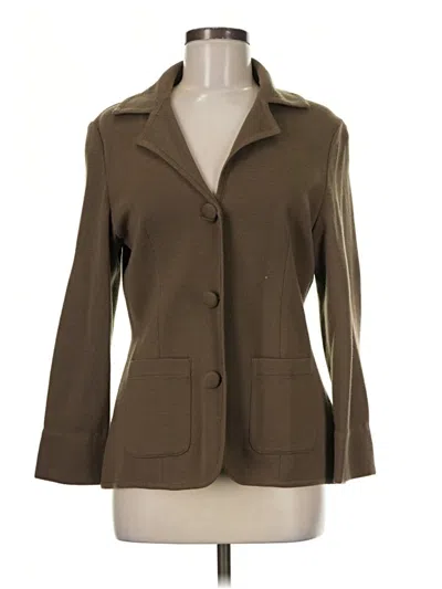 Pre-owned Assorted Brands Wool Blazer Jacket In Brown