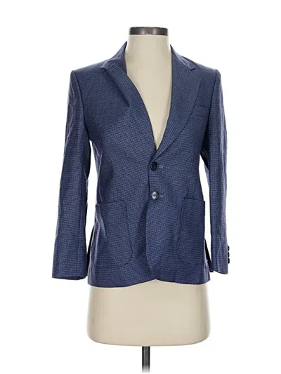Pre-owned Assorted Brands Wool Blazer Jacket In Gray