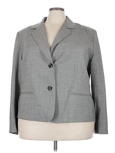 Pre-owned Assorted Brands Wool Blazer Jacket In Gray