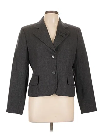 Pre-owned Assorted Brands Wool Blazer Jacket In Gray