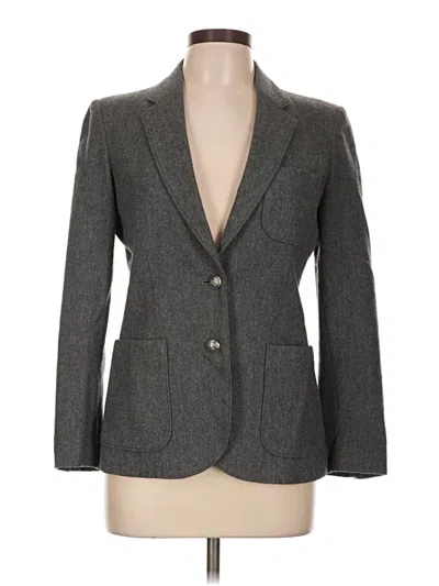 Pre-owned Assorted Brands Wool Blazer Jacket In Gray