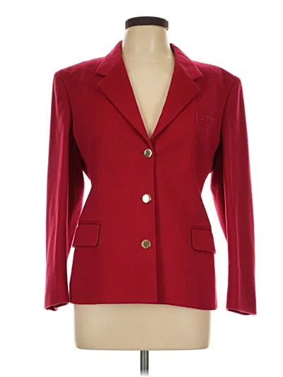 Pre-owned Assorted Brands Wool Blazer Jacket In Red