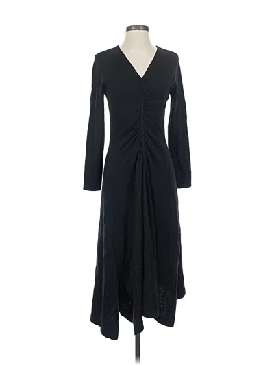 Pre-owned Assorted Brands Wool Cardigan Sweater In Black