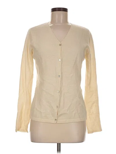 Pre-owned Assorted Brands Wool Cardigan Sweater In Ivory