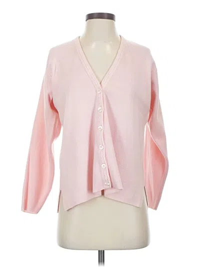 Pre-owned Assorted Brands Wool Cardigan Sweater In Pink