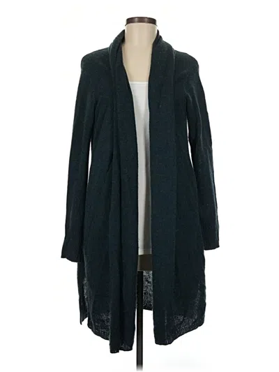 Pre-owned Assorted Brands Wool Cardigan Sweater In Teal