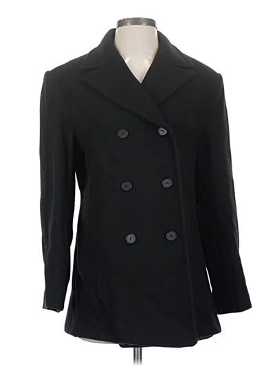 Pre-owned Assorted Brands Wool Coat In Black