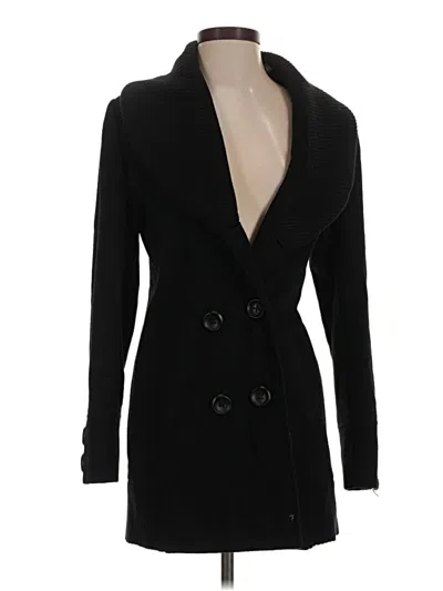 Pre-owned Assorted Brands Wool Coat In Black