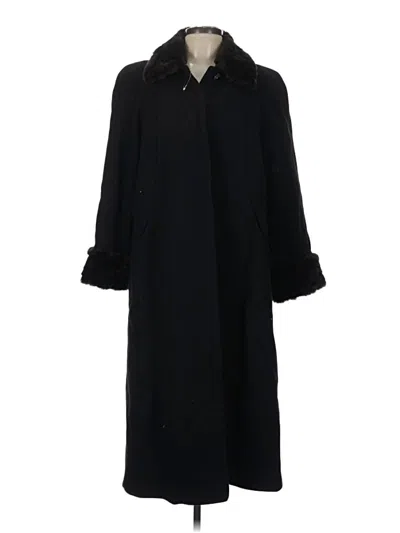 Pre-owned Assorted Brands Wool Coat In Black