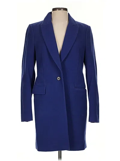 Pre-owned Assorted Brands Wool Coat In Blue