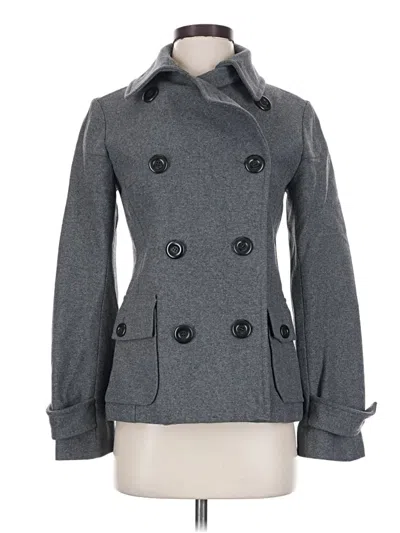 Pre-owned Assorted Brands Wool Coat In Gray