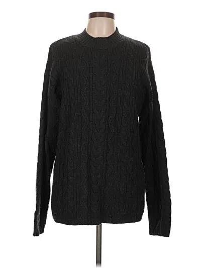 Pre-owned Assorted Brands Wool Pullover Sweater In Black