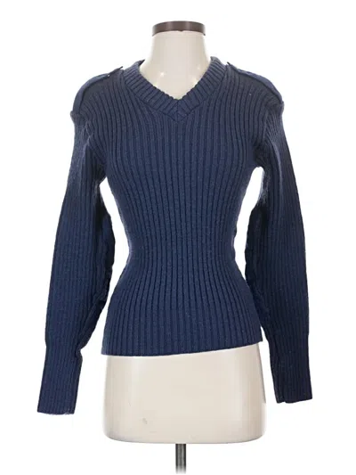Pre-owned Assorted Brands Wool Pullover Sweater In Blue