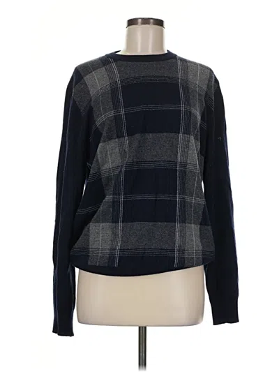 Pre-owned Assorted Brands Wool Pullover Sweater In Blue