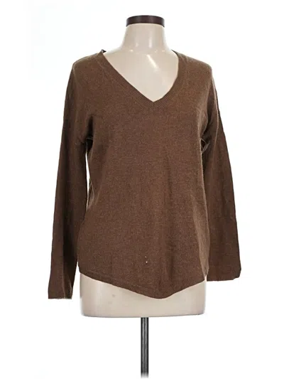 Pre-owned Assorted Brands Wool Pullover Sweater In Brown