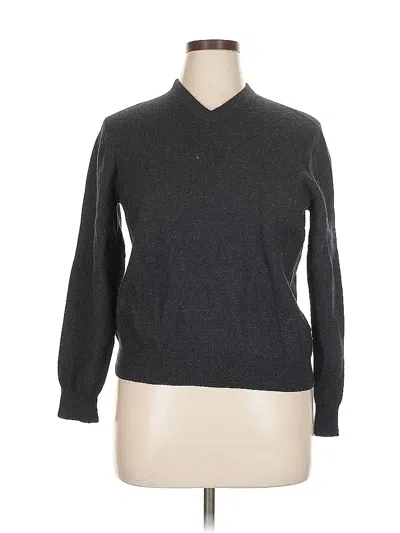 Pre-owned Assorted Brands Wool Pullover Sweater In Gray