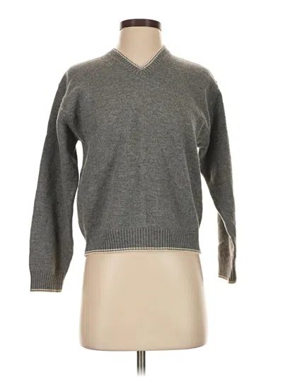 Pre-owned Assorted Brands Wool Pullover Sweater In Gray