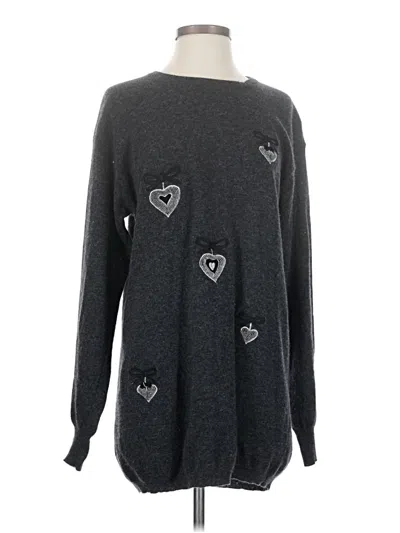 Pre-owned Assorted Brands Wool Pullover Sweater In Gray