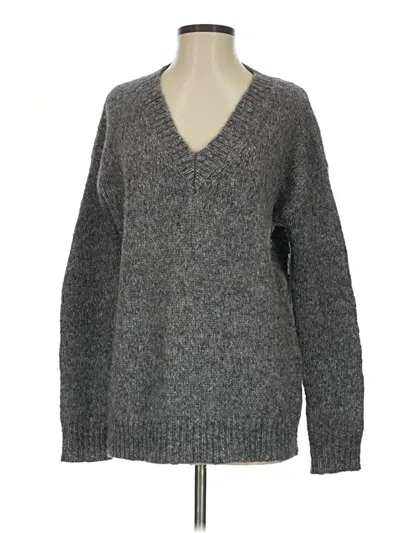 Pre-owned Assorted Brands Wool Pullover Sweater In Gray