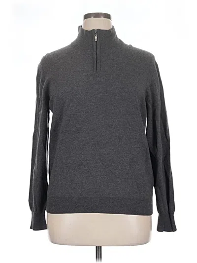Pre-owned Assorted Brands Wool Pullover Sweater In Gray