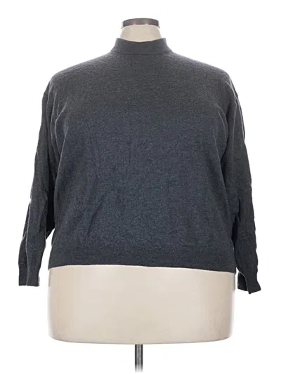 Pre-owned Assorted Brands Wool Pullover Sweater In Gray