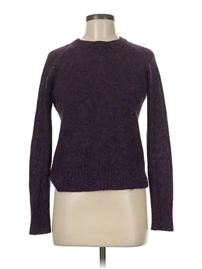Pre-owned Assorted Brands Wool Pullover Sweater In Purple