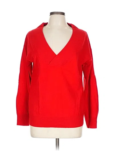 Pre-owned Assorted Brands Wool Pullover Sweater In Red