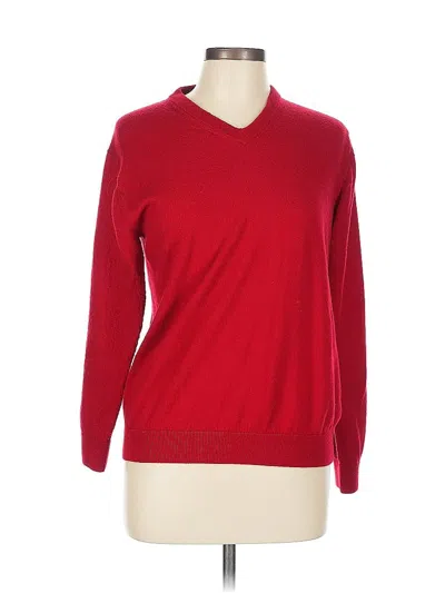 Pre-owned Assorted Brands Wool Pullover Sweater In Red