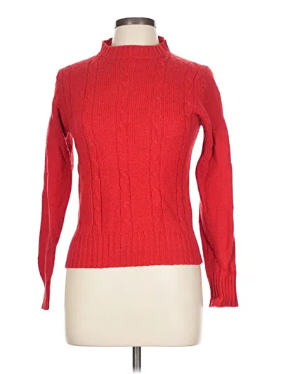 Pre-owned Assorted Brands Wool Pullover Sweater In Red