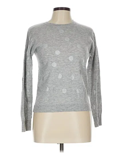 Pre-owned Assorted Brands Wool Pullover Sweater In Silver
