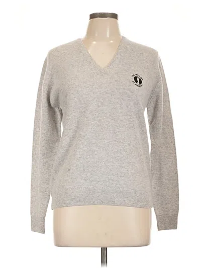 Pre-owned Assorted Brands Wool Pullover Sweater In Silver