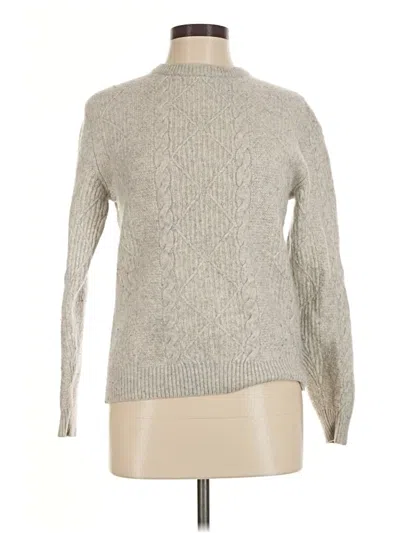 Pre-owned Assorted Brands Wool Pullover Sweater In Silver